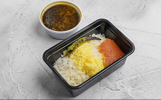 چلو خورشت قرمه سبزی